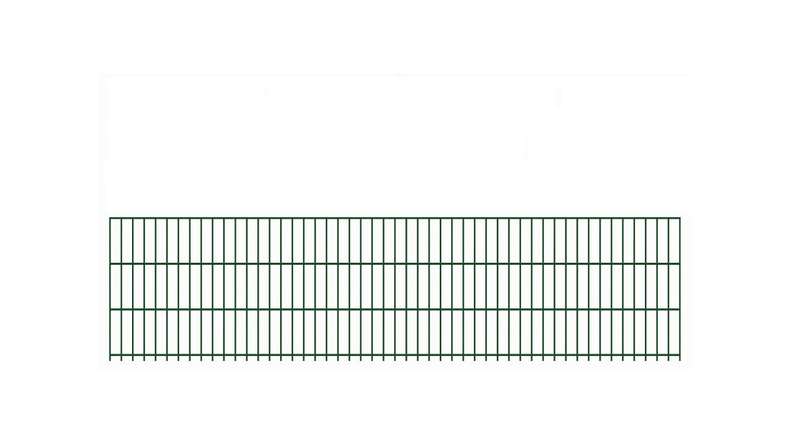 Recinzione a doppia maglia pesante 8/6/8 RAL 6005 verde muschio Altezza - 630 x 2510 mm