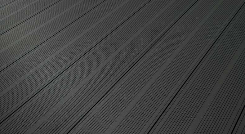 planeo TitanWood - XL hollow composite decking Decking 4m grigio scuro