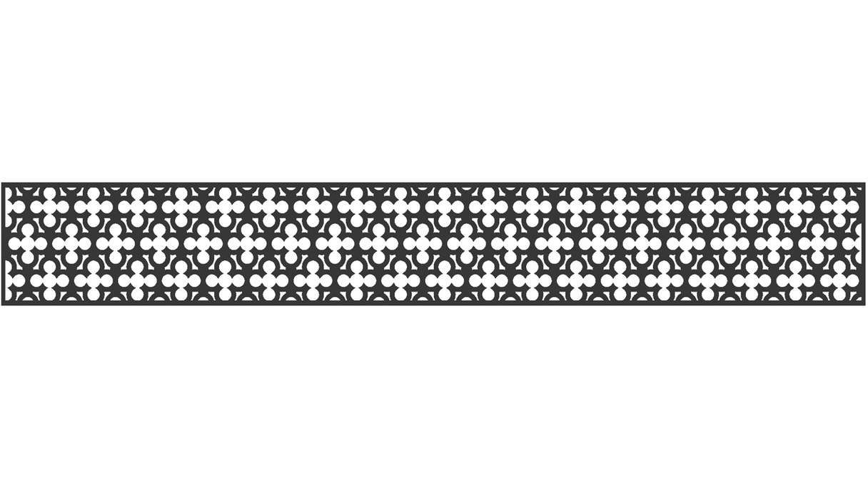 planeo Gardence - Inserto di design 1800 x 300 x 1,5 mm antracite
