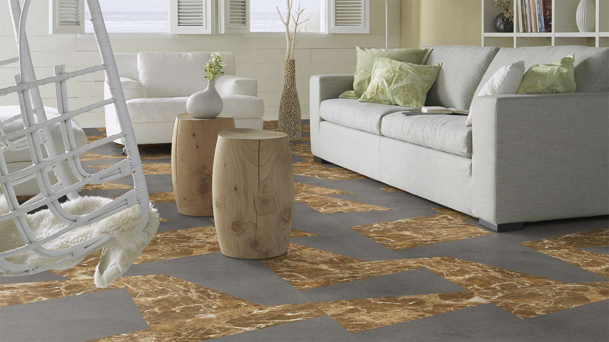 Forbo Allura Materiale 55 vinile adesivo - Cemento di roccia (636738DR5_con)