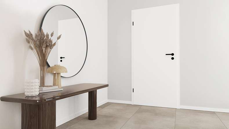 porta interna planeo PUREA Calma White 9003 Design edge | CPL - 2110 x 610|735|860|985 mm