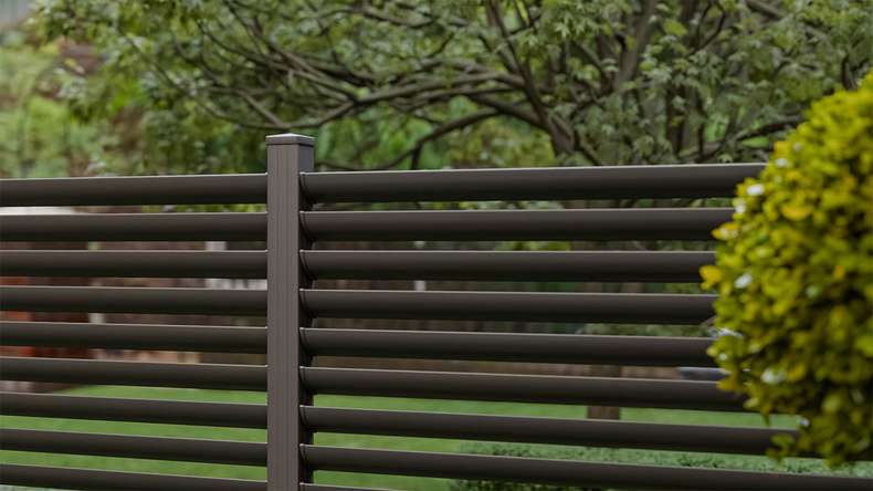 planeo Gardence Metallic Ellipse - Recinzione da giardino in alluminio quadrata Antracite | DB703