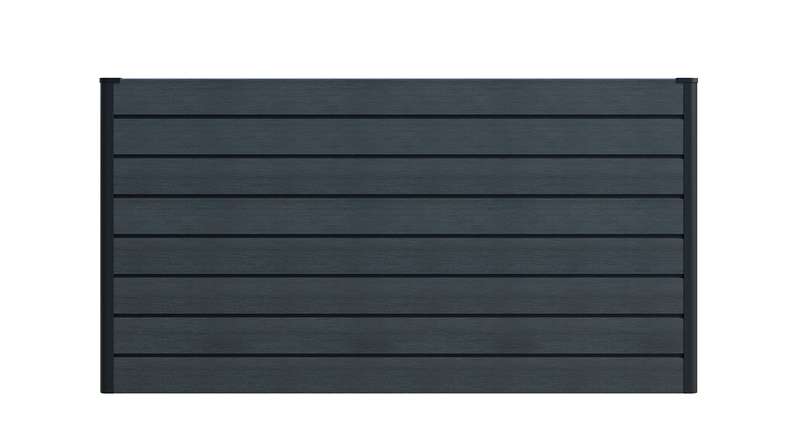 planeo BPC-Rhombus letto rialzato rettangolo - grigio pietra co-ex. 150 x 70 x 79 cm