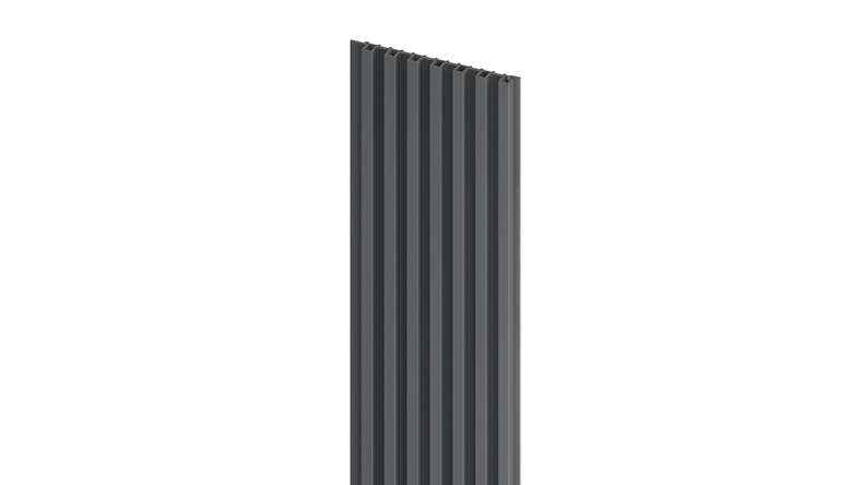 planeo rivestimento per pareti pannelli lamellari in plastica S - MPC Urban Graphite 14,8 x 265