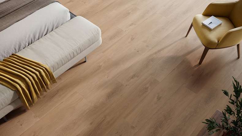 planeo Vinile rigido a incastro - HOMEtec Pro 50 IXPE Harmony Brown Oak | Isolamento acustico integrato (RP-E50-3)
