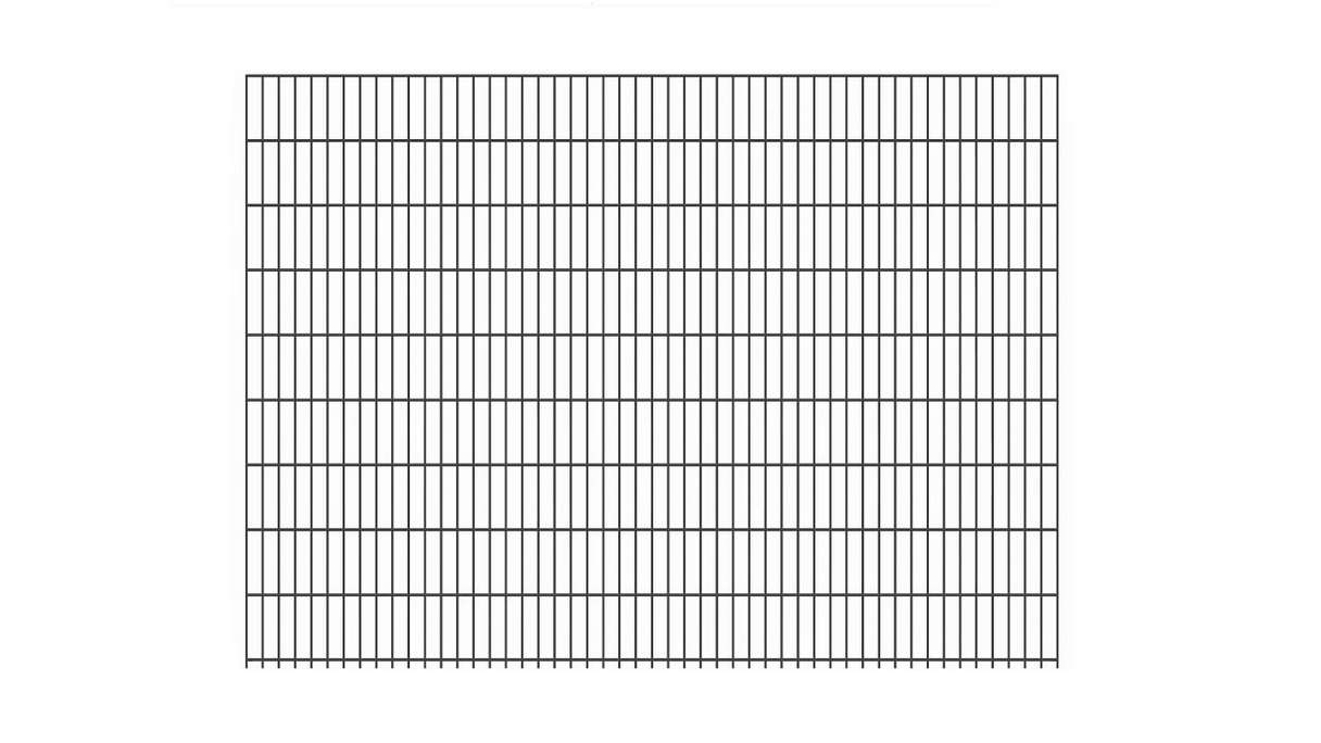 Luce di recinzione a doppia maglia 6/5/6 RAL 7016 antracite altezza - 1830 x 2510 mm