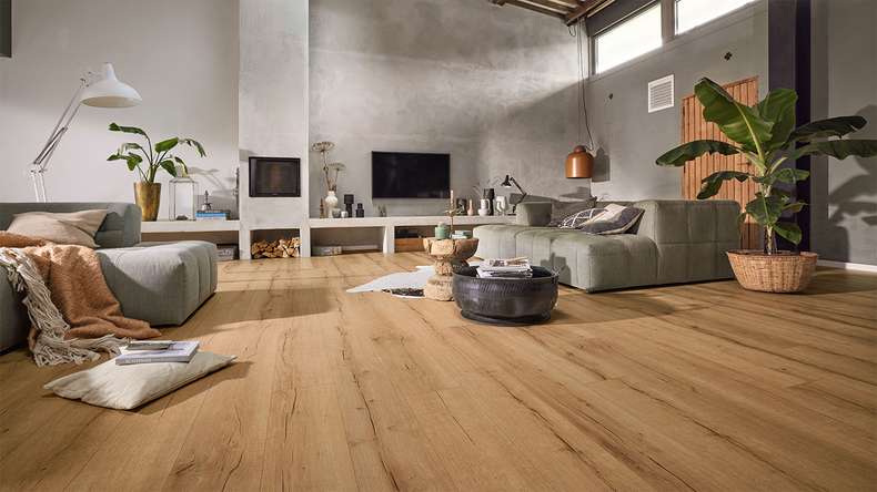 MEISTER Design pavimenti MeisterDesign. next DL 500 S - 07114 Rovere naturale di recupero | Isolamento acustico integrato (400055-2052220-07114)