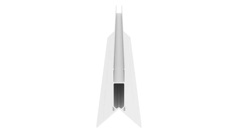 planeo LINEA - Profilo angolare esterno in alluminio CoEx, color sabbia, 3000 x 66 x 66 mm