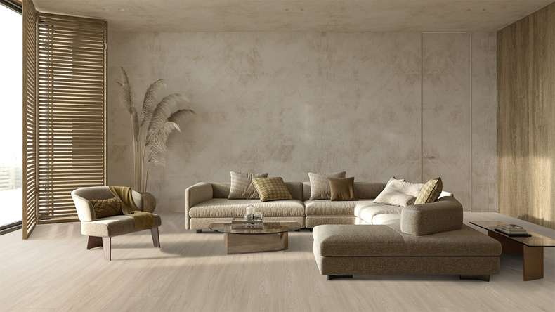 Gerflor Vinile ad incastro - Virtuo 55 Rigid Acoustic EIR Blomma Light | isolamento acustico integrato (39061464)