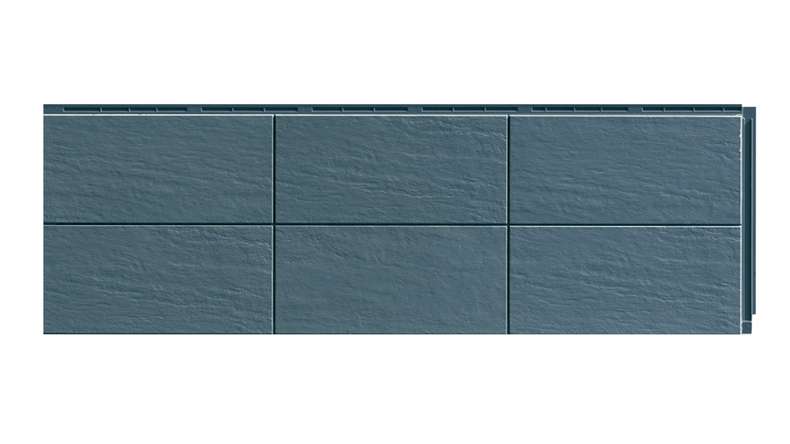 Pannello per facciate Zierer clay look Terra - 1115 x 359 mm antracite in vetroresina