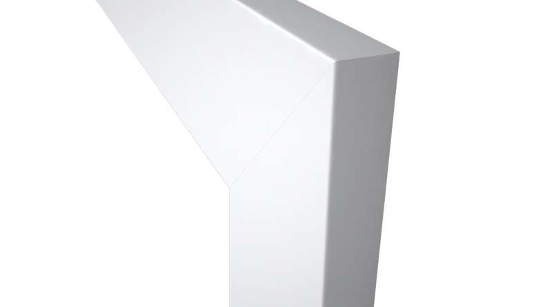 cornice planeo design edge SMH 9003 Bianco - 1985 mm