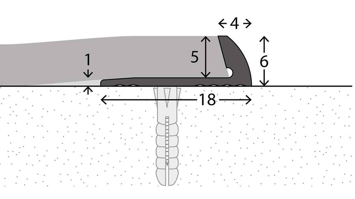 profilo terminale planeo 851 - 250 cm