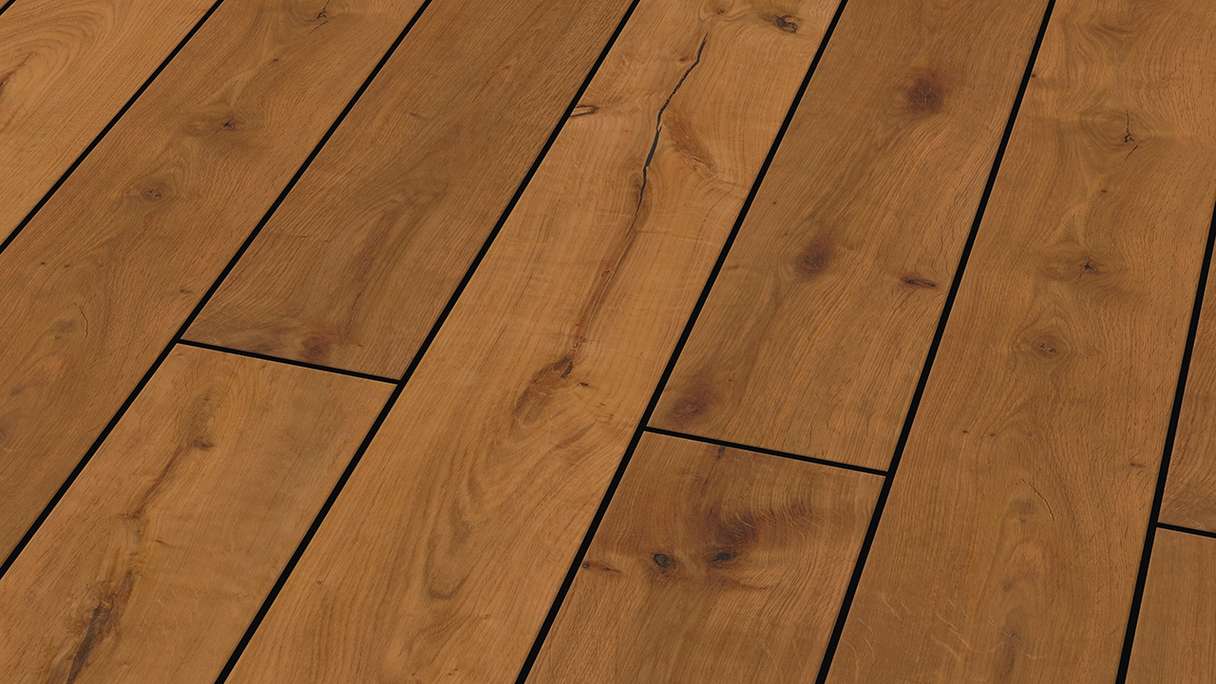 planeo Design Wood - Listello per terrazze in BPC massiccio largo - Rovere affumicato strutturato