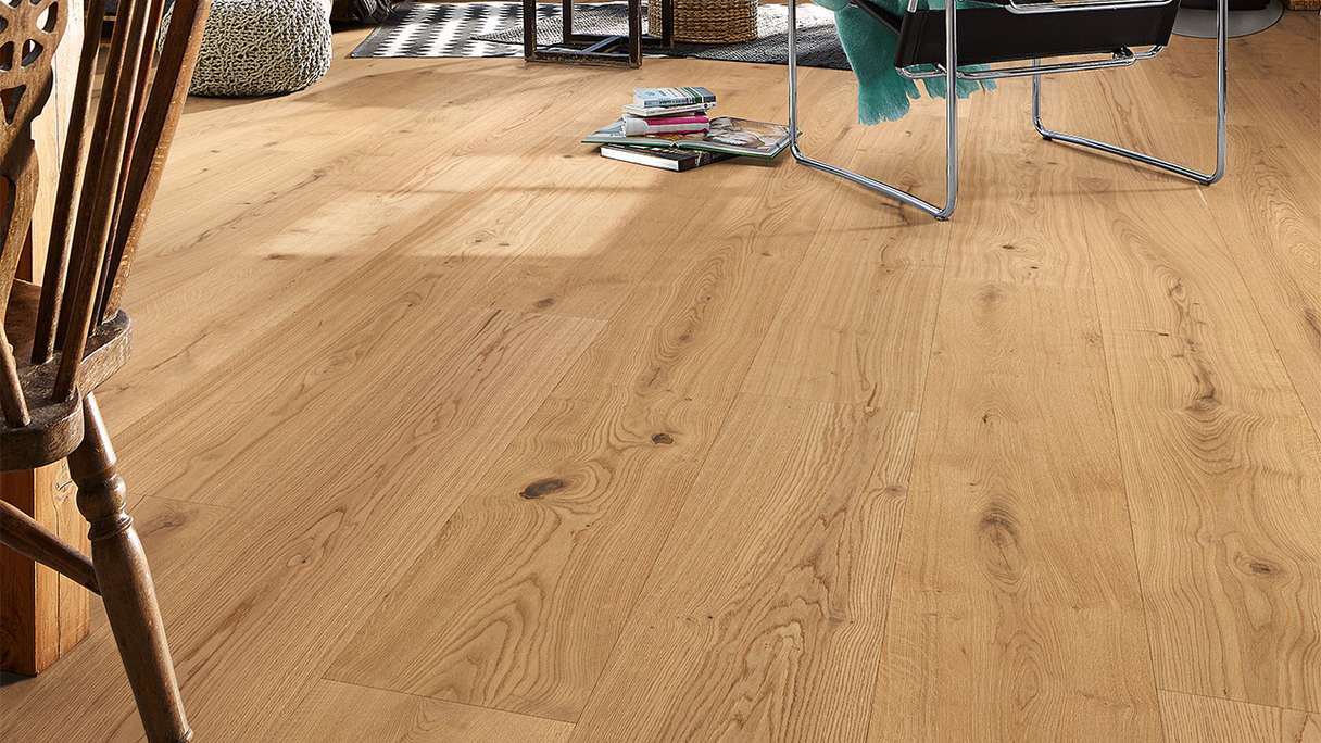 MEISTER Lindura pavimento in legno HD 400 - 08902 Rovere autentico puro oliato naturale 2200 x 270 x 11 mm (500213-2200270-08902)