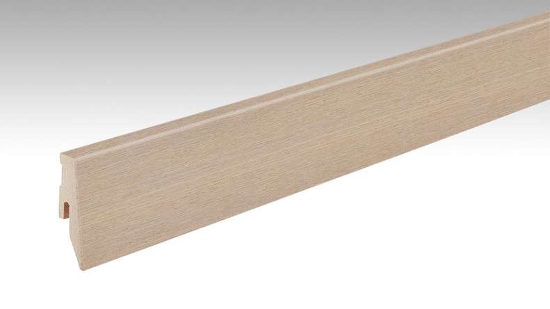 MEISTER Battiscopa in acciaio inox DF 063 - 2380 x 80 x 18 mm (200049-2380-01266)