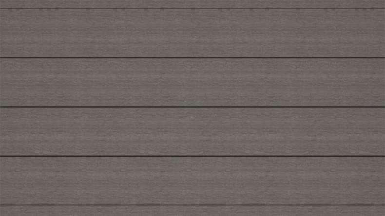 planeo ANTIKWoodline - Listello per terrazza rivestito in WPC CoEx, profilo composito leggero - Grigio scuro 3 m - rustico/spazzolato liscio