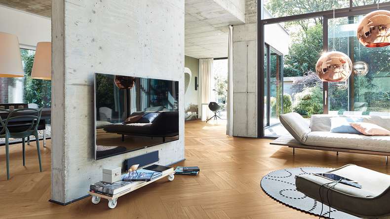 planeo Pavimento in legno - Noble Wood Quercia a spina di pesce Sandnes | Made in Germany (EDP-8298)