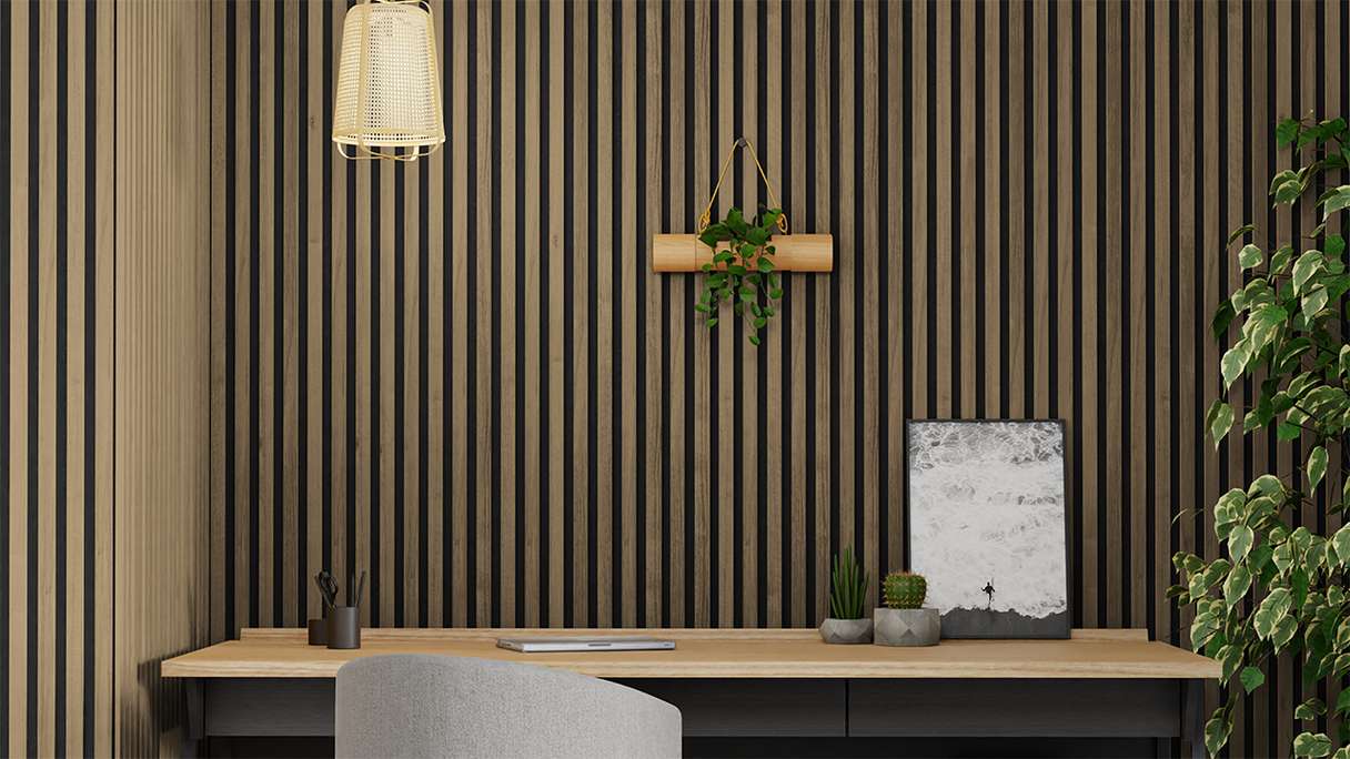 Skaben Pannelli acustici SilentWall Comfort - Rovere rustico - 250 x 30 cm