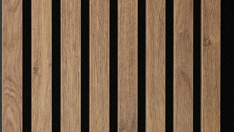 planeo pannelli acustici - Rovere terra marrone - 260 x 33 cm