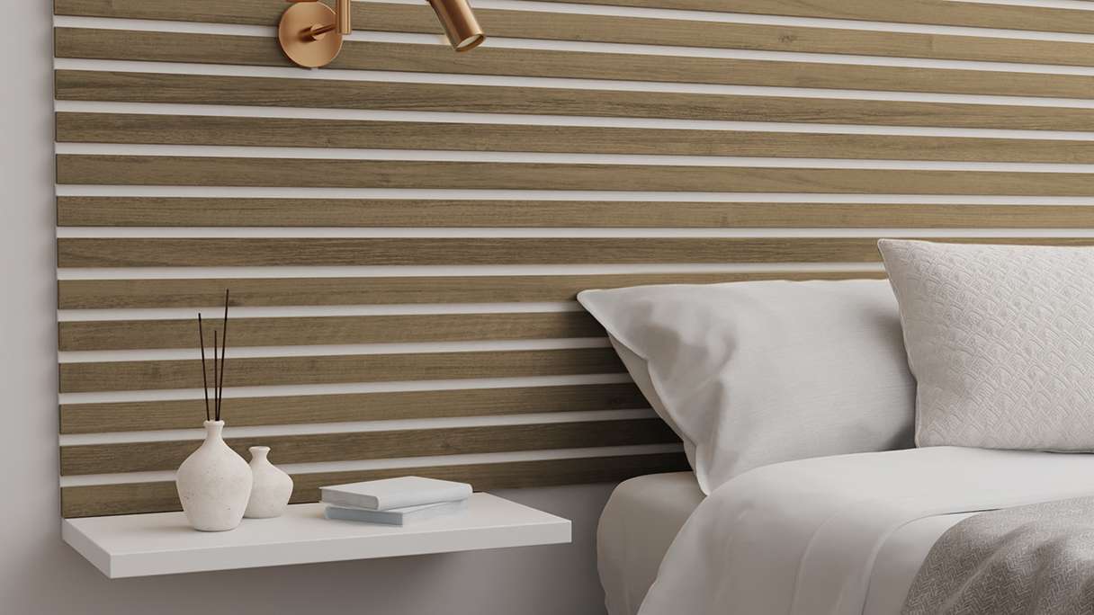 Skaben Pannelli acustici SilentWall Easy-Sticks - Rovere rustico - 250 x 3,45 cm