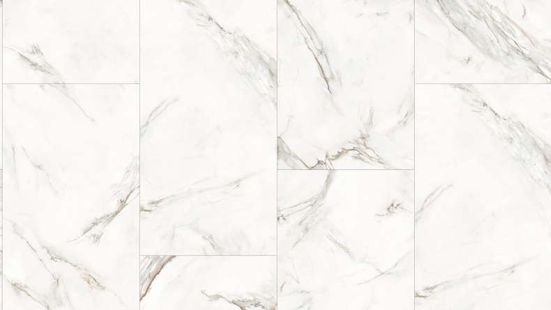 Gerflor Klick Vinyl Rigid - Creation 55 Clic Acoustic White Marble | Isolamento acustico integrato (61261743)