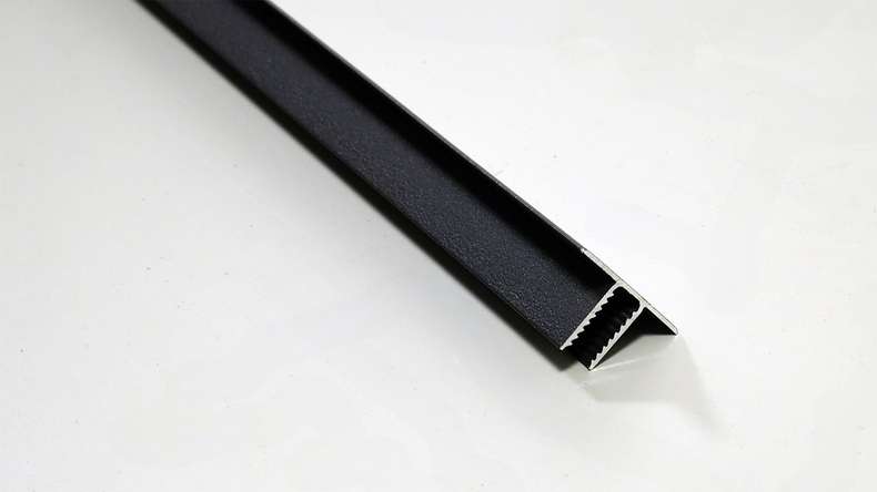 planeo Fassado - Profilo terminale a T nero 2,90m
