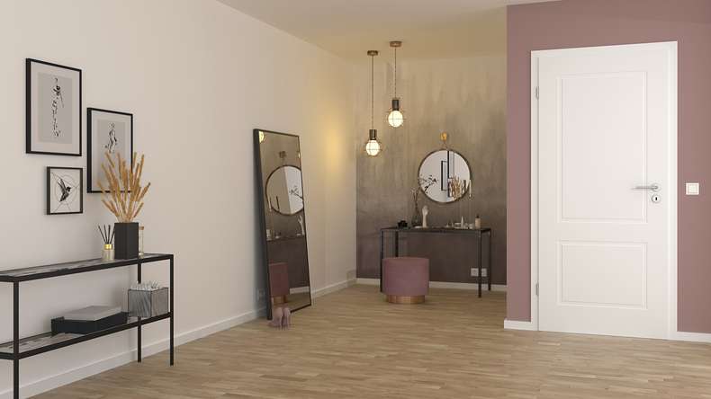 porta interna di design planeo PUREA Essence 2 laccato bianco 9003 design edge | laccato - 1985 x 610|735|860|985 mm