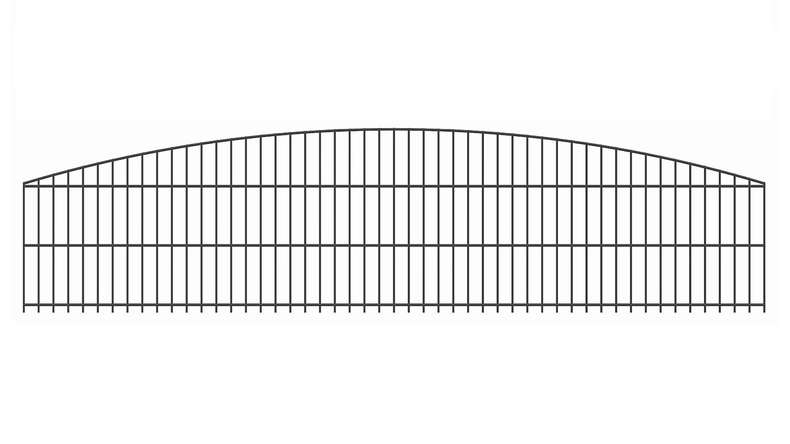 planeo doppia barra decorativa Bow 6/6/6 RAL 7016 antracite