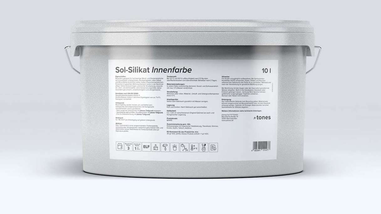 planeo sol-silicato bianco 10l - opaco