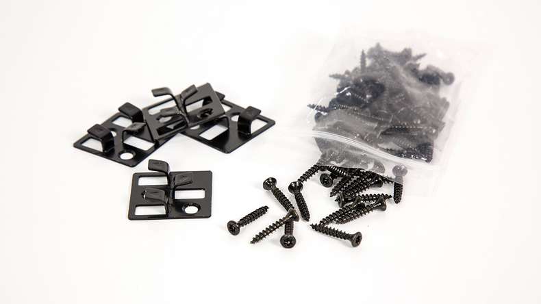 TitanWood set completo 5m struttura a listello cavo scanalato marrone scuro 20m² incl. alluminio-UK
