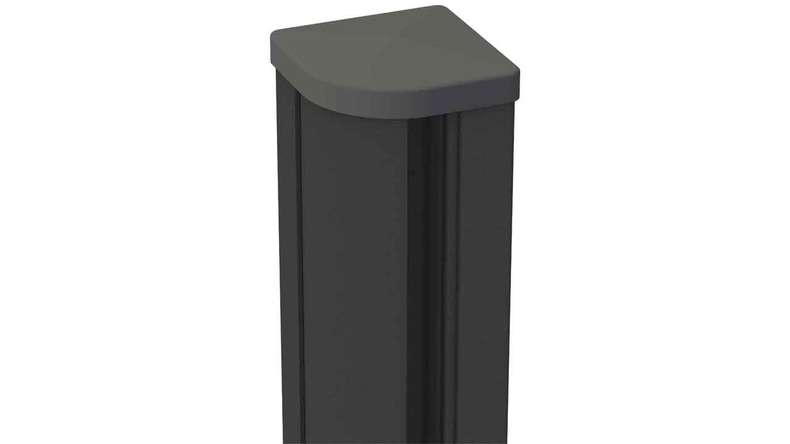 planeo Gardence Metallic - Palo d'angolo antracite