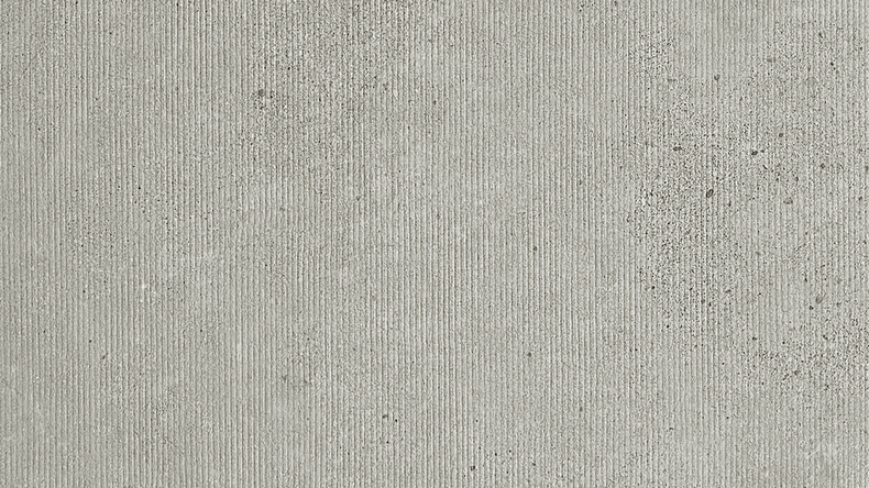 Rivestimento murale planeo in SPC - CeraRock Tile Stripes Concrete Grey XL 280 x 117,5 cm