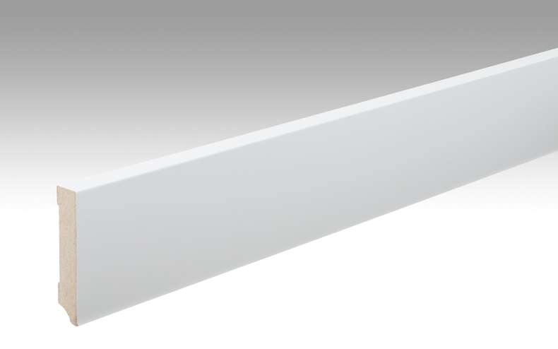 Battiscopa MEISTER Uni bianco lucido DF 324 - 2380 x 70 x 14 mm (200012-2380-00324)