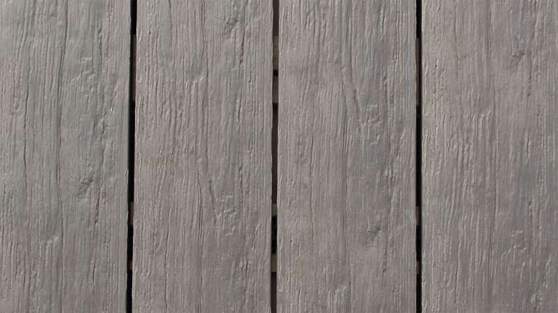 planeo TitanWood - tavola massiccia grigio chiaro anticato invecchiato/spazzolato