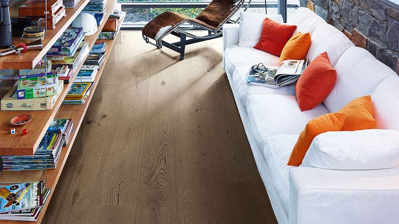 MEISTER Lindura pavimento in legno HD 400 - 08901 Rovere autentico grigio argilla oliato naturale 2200 x 270 x 11 mm (500213-2200270-08901)