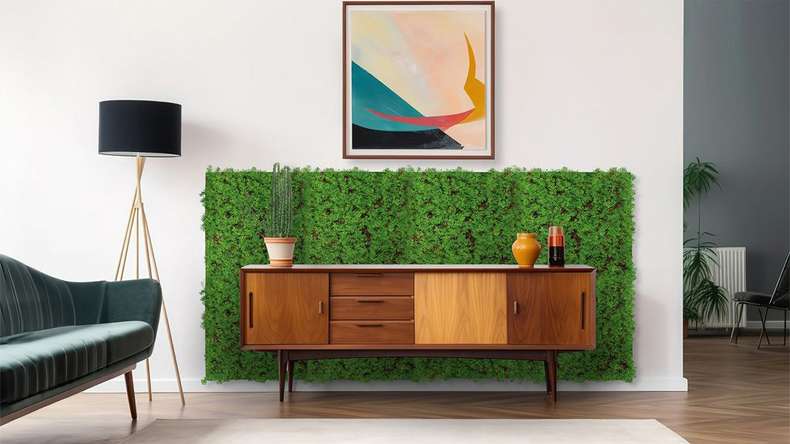 pannello acustico planeo - MixWall Living Leaf Thuja Tea Tree 52 x 52 cm | pianta naturale (PLMW-50111)