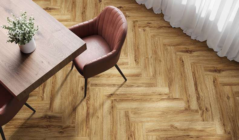 planeo Vinile ad incastro - Herringbone Riley Oak | Made in Germany (100P1004HB)