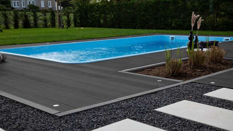 planeo TitanWood - Struttura in legno massiccio grigio scuro