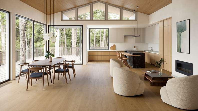 planeo WPC Vinile ad incastro - PUREtec MAX 70 EIR Smoked Brown Oak | Isolamento acustico integrato (RP-A50-2)