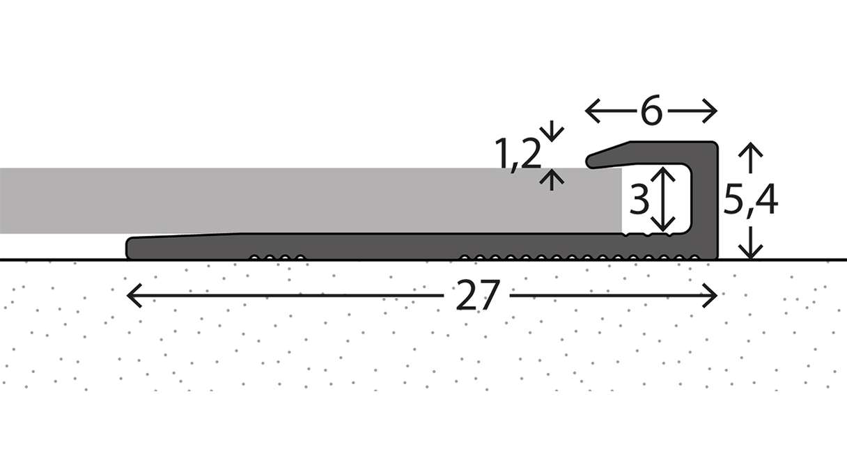 profilo terminale planeo 112 - 270 cm