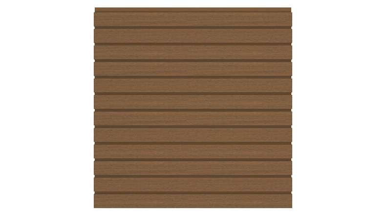 planeo LINEA - Recinzione ad innesto WPC CoEx Rhombus Burma Teak 176 x 183 cm