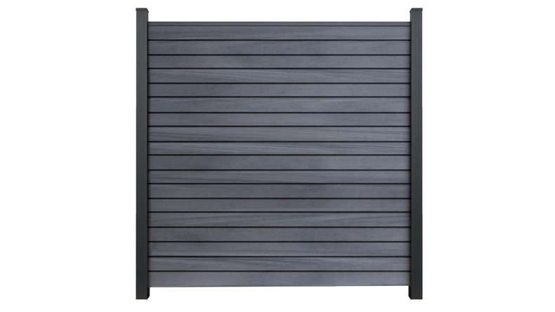 planeo Gardence Trendy - Recinzione in BPC rombo Grigio pietra coex 180 x 180 cm