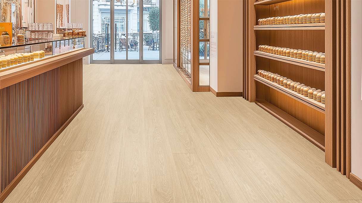 Gerflor Klick Vinyl Rigid - Creation 40 Clic EIR Lounge Oak Beige | Goffratura sincronizzata (61391272)