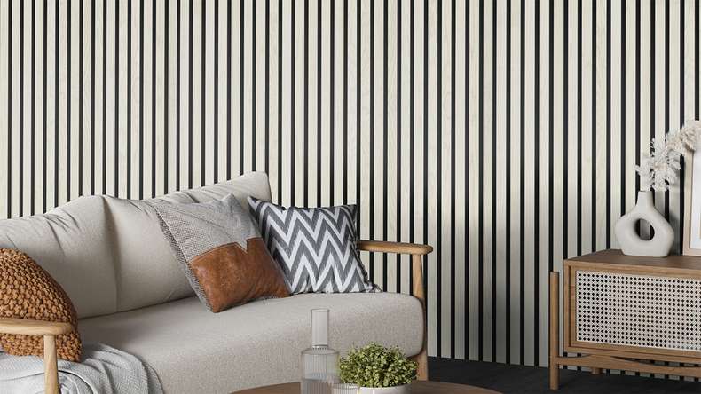 Skaben Pannelli acustici SilentWall Comfort - rovere bianco - 250 x 30 cm