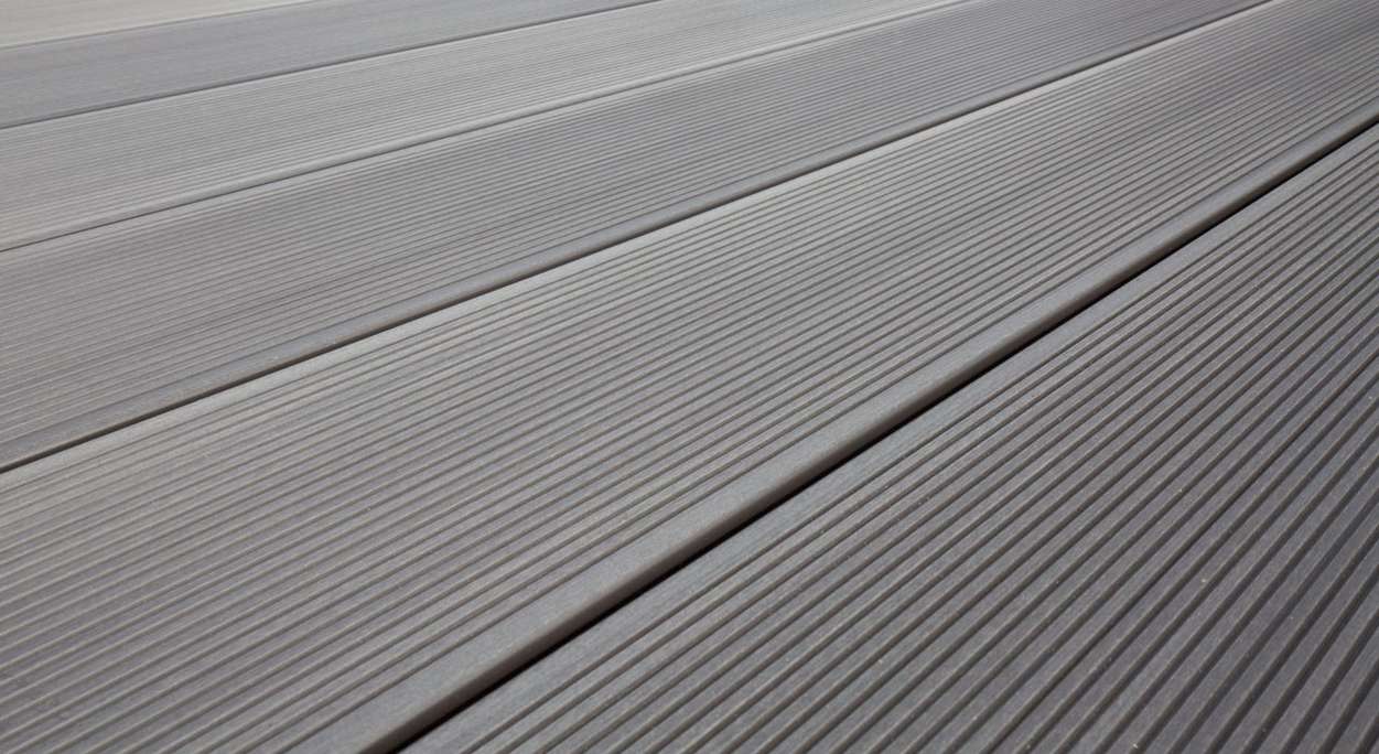 TitanWood set completo 5m struttura a listello cavo scanalato grigio chiaro 80,5m² incl. alluminio-UK