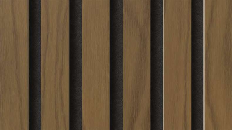 pannelli acustici planeo - noce 2480 x 600 x 21,5 mm | ignifugo