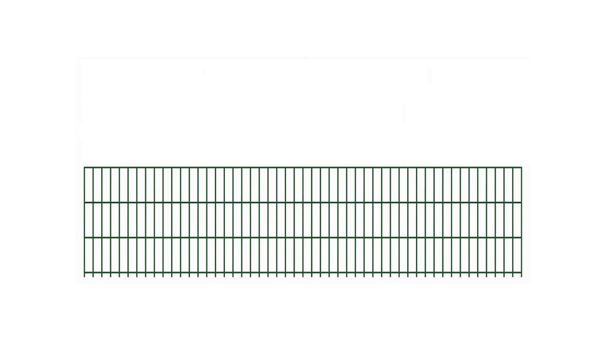 Recinzione a doppia maglia pesante 8/6/8 RAL 6005 verde muschio Altezza - 630 x 2510 mm