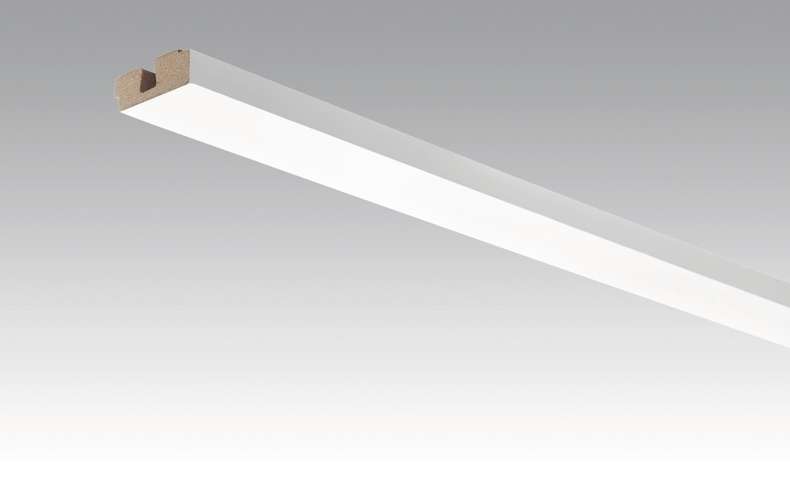 Battiscopa MEISTER battiscopa a soffitto verniciabile bianco DF 2222 - 2380 x 40 x 15 mm (200032-2380-02222)
