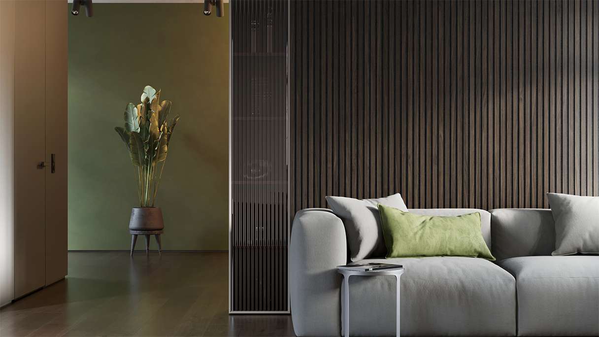 pannelli acustici planeo - Rovere marrone - 2400 x 525 x 18 mm (PU-A-003)