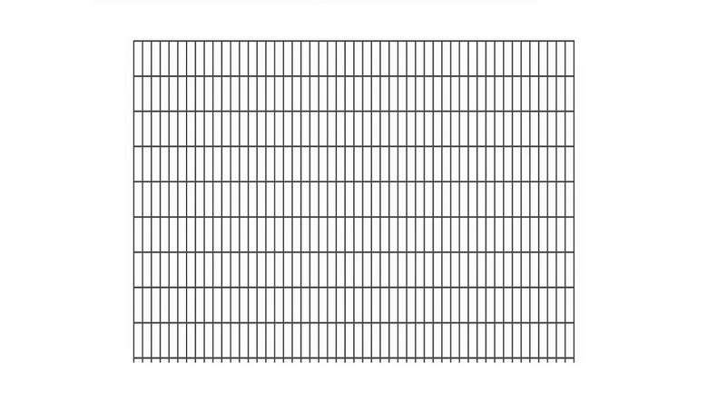 Luce di recinzione a doppia maglia 6/5/6 RAL 7016 antracite altezza - 1830 x 2510 mm